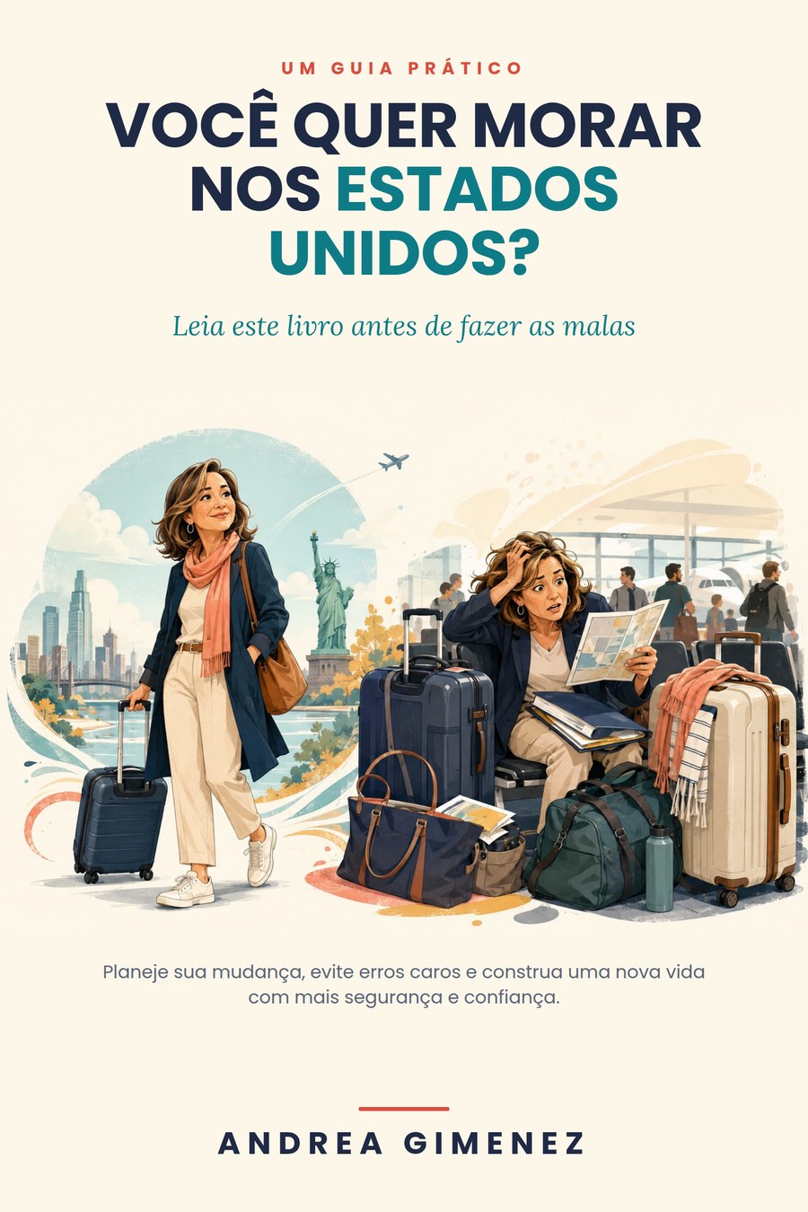 Portada del e-book Você Quer Morar nos Estados Unidos?, de Andrea Gimenez